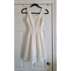 postmodern Tomo dress women's White Lace Size Small Cream
